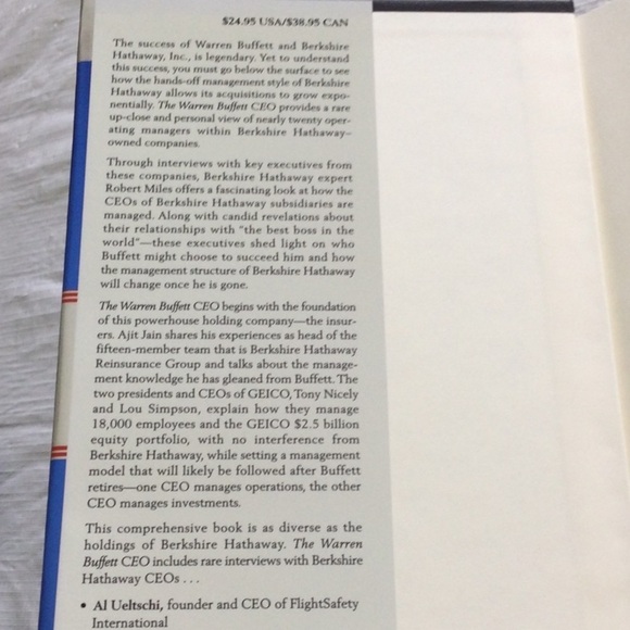 Blue Hardcover Book - The Warren Buffett CEO - Picture 3 of 6